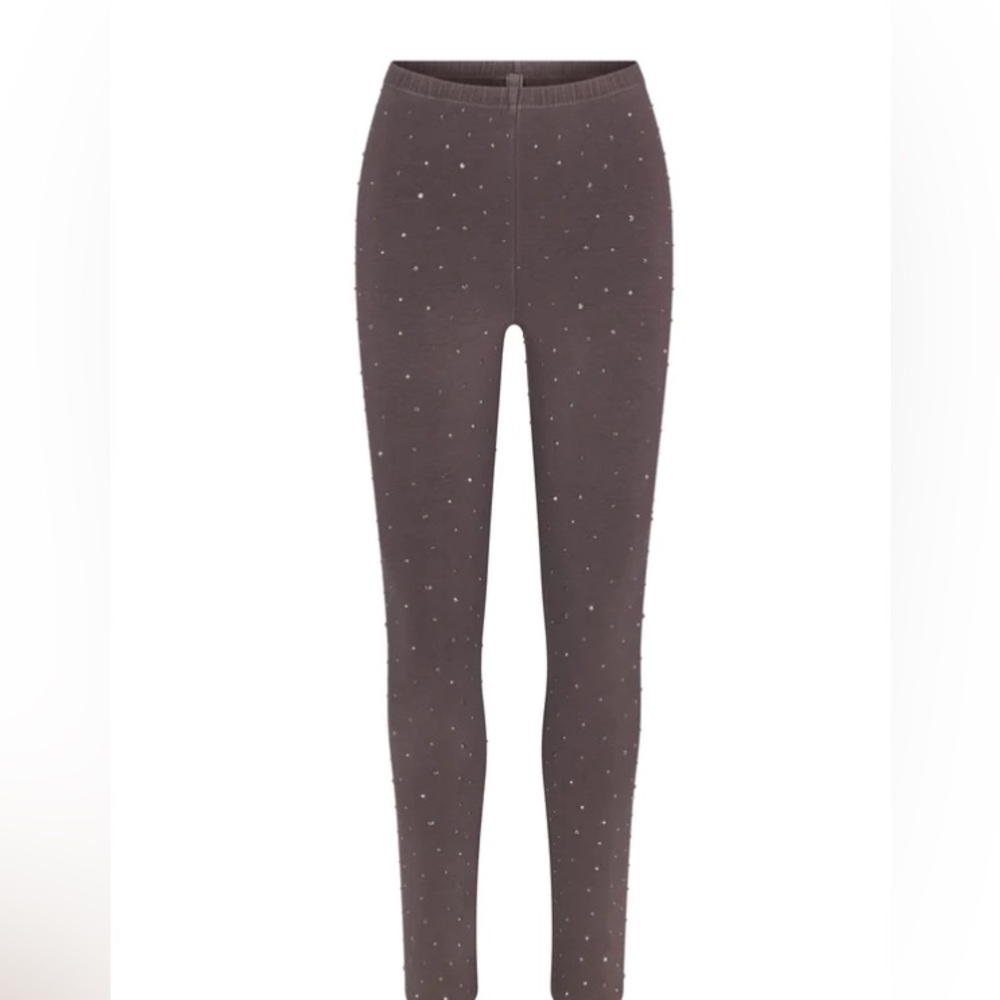 Skims rhinestone leggings BRAND NEW size S grey chalk